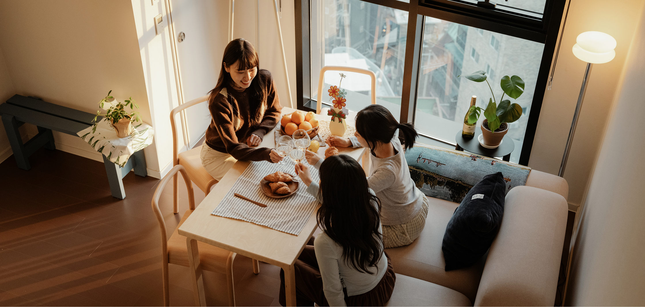 An illustrative sketch of a flower